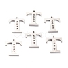 Non-Tarnish 304 Stainless Steel Pendant Rhinestone Settings STAS-F267-09T-P-1