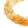 Heated Natural Citrine Beads Strands G-P457-A03-22-2