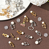24Pcs 2 Styles 304 Stainless Steel Clip-on Earring Findings with Imitation Pearl Plastic Beaded STAS-SC0010-46C-5