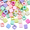 100Pcs Opaque Acrylic European Beads MACR-SP0002-16-1