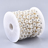 ABS Plastic Imitation Pearl Beaded Trim Garland Strand AJEW-S073-25-3