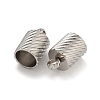 Tarnish Resistant 304 Stainless Steel Cord Ends STAS-Z084-07P-01B-2