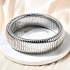 304 Stainless Steel Stretch Bracelets for Women Men BJEW-A031-02B-P-1