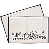 Coffee Theme Cotton and Linen Cup Mats AJEW-WH0201-019-1