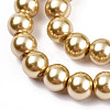 Baking Paint Pearlized Glass Pearl Round Bead Strands HY-Q330-8mm-11A-3