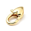 Brass Heart Lobster Claw Clasps KK-G416-47G-2