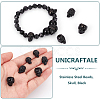 6Pcs 3 Styles 304 Stainless Steel Beads STAS-UN0059-60-4