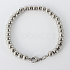Tarnish Resistant 304 Stainless Steel Beaded Bracelets BJEW-N240-16P-1