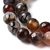 Dyed & Heated Natural Fire Crackle Agate Beads Strands G-P539-B01-15-4