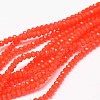 Faceted Rondelle Glass Beads Strands X-GLAA-I033-3mm-02-1