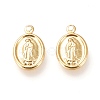 Brass Lady of Guadalupe Charms KK-L006-023G-1