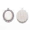 Metal Alloy Pendant Cabochon Settings PALLOY-A15605-AS-NF-1