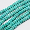 Synthetic Turquoise Beads Strands TURQ-G109-6x3mm-06-1