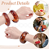 3Pcs 3 Styles Resin Bangles for Women BJEW-UN0001-99B-3