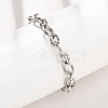 8MM 304 Stainless Oval Link Chain Bracelets SA-CBA725A-27P-2