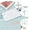 48Pcs 6 Styles Alloy Rhinestone Cabochons MRMJ-GO0001-02-5