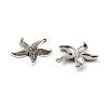 Tibetan Style Alloy Starfish/Sea Stars Pendants LS-TIBEP-Q041-119AS-NR-2