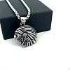 Vintage 304 Stainless Steel Native American Pendant Hip Hop Men's Necklaces ZS3655-3