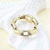 Brass Micro Pave Clear Cubic Zirconia Cuff Rings for Women RJEW-G347-02G-3