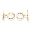 Brass Toggle Clasps KK-F820-07G-1