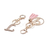 Alloy Rhinestone Keychain KEYC-XCP0001-11LG-3