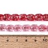 Transparent Crackle Glass Beads Strands GLAA-Q108-04A-08-4