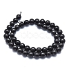 Natural Shungite Beads Strands G-M353-A04-10mm-2