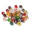 Electroplate Faceted Rondelle AB Color Plated Transparent Glass Beads GLAA-R152-10mm-M2-4
