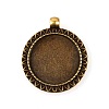 Vintage Tibetan Alloy Pendant Cabochon Bezel Settings X-TIBEP-M018-35AB-NF-1