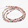 Natural Multicolor Tourmaline Beads Strands G-K182-2mm-16-2