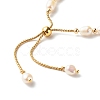 Adjustable Natural Pearl Beads Slider Bracelets BJEW-JB06531-02-6
