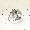 Natural Green Aventurine Adjustable Rings RJEW-I108-01AS-02-3