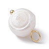Natural Pearl Pendants PALLOY-JF02200-04-4