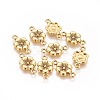 Tibetan Style Alloy Flower Links Connectors GLF5093Y-1