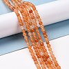 Natural Red Aventurine Bead Strands G-G735-39-4mm-1