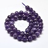 Natural Amethyst Round Bead Strands G-I168-09-8mm-2