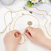 1Pc Clear Cubic Zirconia Teardrop Backdrop Necklace Body Chain NJEW-FG0001-02G-3