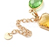 Colorful Glass Link Chain Bracelets BJEW-B075-03-3