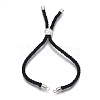 Cotton Cord Bracelet Making KK-F758-03H-P-1