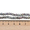 Electroplate Transparent Glass Beads Strands EGLA-A034-T4mm-G05-2