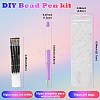 10Pcs ABS Plastic & Iron Ball-Point Pen AJEW-FS0001-41E-3