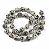 Natural Dalmatian Jasper Beads Strands X-G-N326-100-02-2