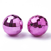 Color Plated Acrylic Beads PACR-R241-02E-2