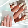 45Pcs 9 Styles Alloy Enamel Shell Shape Cabochons MRMJ-CJ0001-39-7
