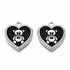 Eco-Friendly Alloy Enamel Pendants X-ENAM-Q437-042P-01-NR-1