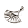 Non-Tarnish 304 Stainless Steel Pendants STAS-O005-11P-2