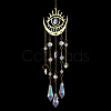1Pc Metal Moon Hanging Ornaments AJEW-CN0004-04A-1