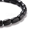 Undyed & Natural Bodhi Wood Beads Stretch Bracelets BJEW-JB05521-2