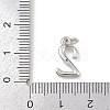 Brass Micro Pave Clear Cubic Zirconia Charms KK-P339-27P-02-3