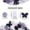 150 Pieces Random Rose Acrylic Beads Bear Pastel Spacer Beads Butterfly Loose Beads for Jewelry Keychain Phone Lanyard Making JX543D-3